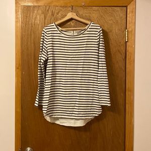 Cute Black & White Striped Top